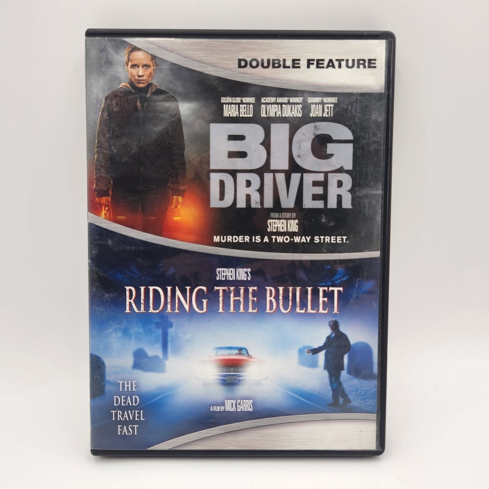 Lionsgate DVD Stephen King Big Driver Riding the Bullet Double Feature Horror
